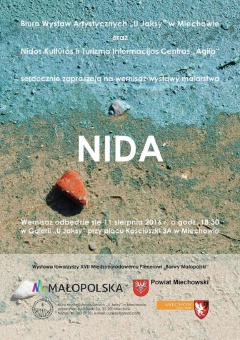 Zaproszenie na wernisaż wystawy malarstwa ''Nida